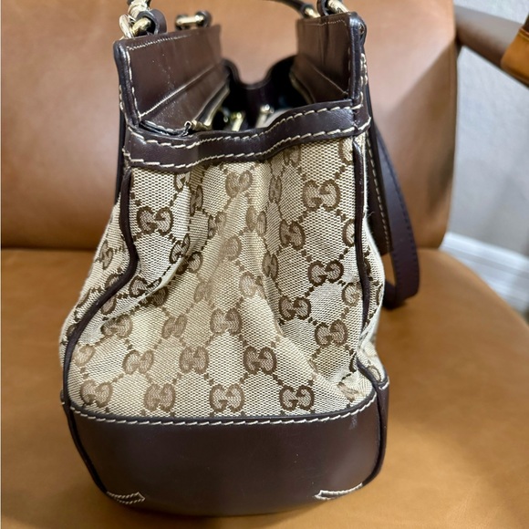 Gucci GG Canvas Web Sherry Line Tote Bag - Picture 4 of 10